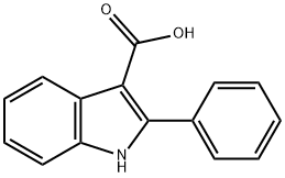 2-phenyl-1H-indole-3-carboxylic acid 结构式