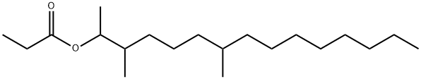 Propionic acid 1,2,6-trimethyltetradecyl ester 结构式