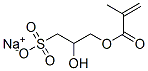 2-Hydroxy-3-(methacryloyloxy)-1-propanesulfonic acid sodium salt 结构式