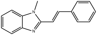 1-METHYL-2-STYRYL-1H-BENZOIMIDAZOLE 结构式