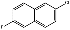 2-chloro-6-fluoronaphthalene 结构式