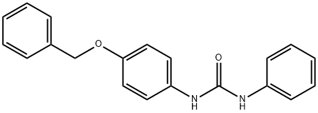 3-phenyl-1-(4-phenylmethoxyphenyl)urea 结构式