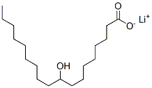 9-Hydroxyoctadecanoic acid lithium salt 结构式