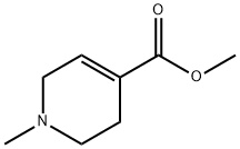 1-甲基-1,2,3,6-四氢吡啶-4-羧酸甲酯 结构式