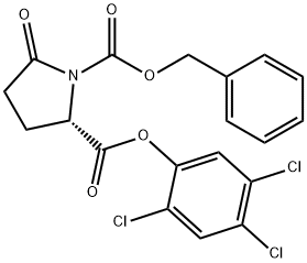 (2S)-5-Oxo-1,2-pyrrolidinedicarboxylic acid 1-benzyl 2-(2,4,5-trichlorophenyl) ester 结构式