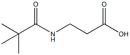 3-[(2,2-DIMETHYLPROPANOYL)AMINO]PROPANOIC ACID 结构式