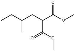 (2-甲基丁基)丙二酸二乙酯 结构式