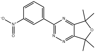 5,7-dihydro-5,5,7,7-tetramethyl-3-(3-nitrophenyl)furo[3,4-e]-1,2,4-triazine 结构式