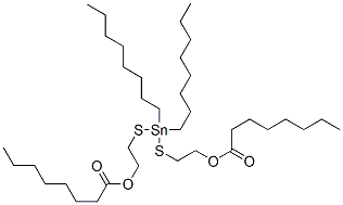 (dioctylstannylene)bis(thioethylene) dioctanoate 结构式
