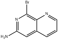 6-氨基-8-溴-1,7-萘啶 结构式