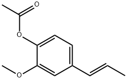 1-乙酰氧基-2-甲氧基-4-(1-丙烯基)苯 结构式