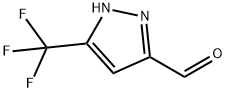 5-(TRIFLUOROMETHYL)-1H-PYRAZOLE-3-CARBALDEHYDE 结构式