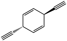 1,4-Cyclohexadiene, 3,6-diethynyl-, trans- (9CI) 结构式