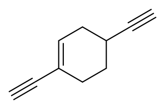Cyclohexene, 1,4-diethynyl- (9CI) 结构式