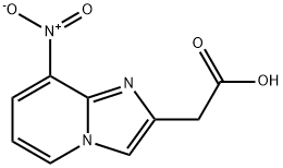 2-(8-硝基咪唑并[1,2-A]吡啶-2-基)乙酸 结构式