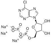 6-CHLOROPURINE RIBOSIDE-5'-DIPHOSPHATE SODIUM SALT 结构式