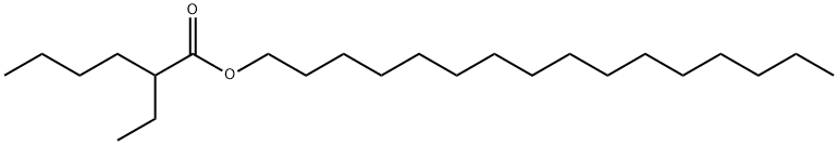 鲸蜡醇乙基己酸酯 结构式