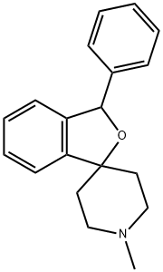 1'-Methyl-3-phenylspiro[isobenzofuran-1(3H),4'-piperidine] 结构式