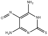 4,6-DIAMINO-2-MERCAPTO-5-NITROSOPYRIMIDINE 结构式