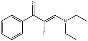 2-Propen-1-one, 3-(diethylamino)-2-fluoro-1-phenyl-, (Z)- (9CI) 结构式