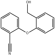 2-[2-(羟甲基)苯氧基]苯甲腈 结构式