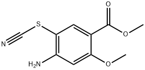 2-甲氧基-4-氨基-5-硫氰基苯甲酸甲酯 结构式