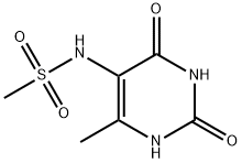 Methanesulfonamide, N-(1,2,3,4-tetrahydro-6-methyl-2,4-dioxo-5-pyrimidinyl)- (9CI) 结构式