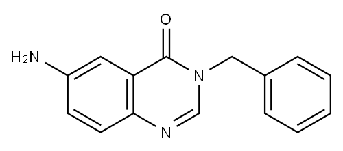 6-氨基-3-苄基喹唑啉-4(3H)-酮 结构式