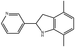 1H-Indole,2,3-dihydro-4,7-dimethyl-2-(3-pyridinyl)-(9CI) 结构式