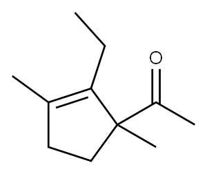 Ethanone, 1-(2-ethyl-1,3-dimethyl-2-cyclopenten-1-yl)- (9CI) 结构式