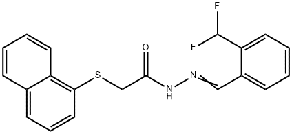 乙酸,2-(1-萘基硫代)- 结构式