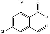 3,5-二氯-2-硝基苯甲醛 结构式