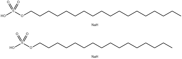 鲸蜡硬脂醇硫酸酯钠 结构式
