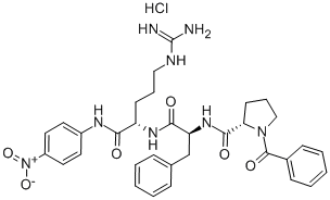 BZ-PRO-PHE-ARG-PNA · HCL 结构式