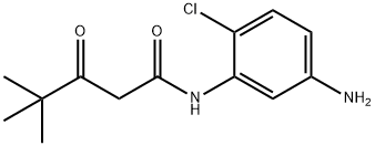 N-(5-氨基-2-氯苯基)-4,4-二甲基-3-氧代戊酰胺 结构式