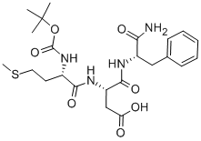 N-T-BOC-MET-ASP-PHE AMIDE 结构式