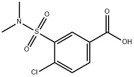4-氯-3-(二甲基氨磺酰基)苯甲酸 结构式