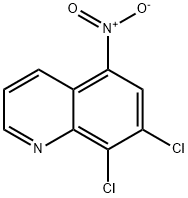 7,8-Dichloro-5-nitroquinoline 结构式