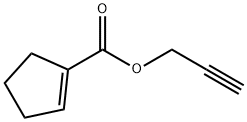 1-Cyclopentene-1-carboxylicacid,2-propynylester(9CI) 结构式