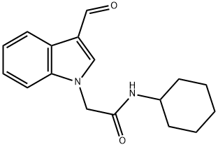 1H-Indole-1-acetamide,N-cyclohexyl-3-formyl-(9CI) 结构式