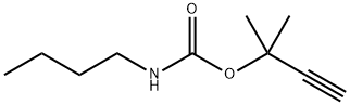 Carbamic acid, butyl-, 1,1-dimethyl-2-propynyl ester (9CI) 结构式