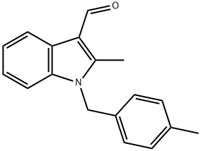 2-甲基-1-[(4-甲基苯基)甲基]-1H-吲哚-3-甲醛 结构式