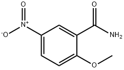 2-甲氧基-5-硝基苯甲酰胺 结构式