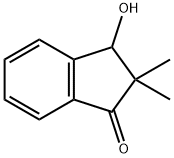 2,2-二甲基-3-羟基-1-茚满酮 结构式