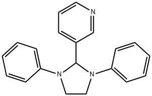 3-(1,3-Diphenyl-2-imidazolidinyl)pyridine 结构式