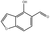 5-Benzofurancarboxaldehyde,  4-hydroxy- 结构式