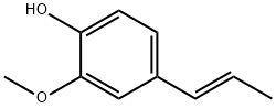 (E)-2-甲氧基-4-(1-丙烯基苯酚) 结构式