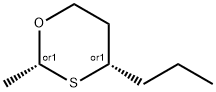 (2R,4S)-2-甲基-4-丙基-1,3-氧硫杂环己烷 结构式