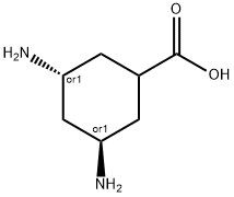 Cyclohexanecarboxylic acid, 3,5-diamino-, (1alpha,3alpha,5beta)- (9CI) 结构式