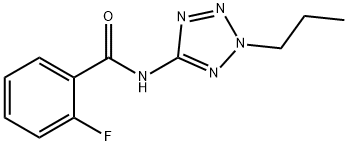 Benzamide, 2-fluoro-N-(2-propyl-2H-tetrazol-5-yl)- (9CI) 结构式
